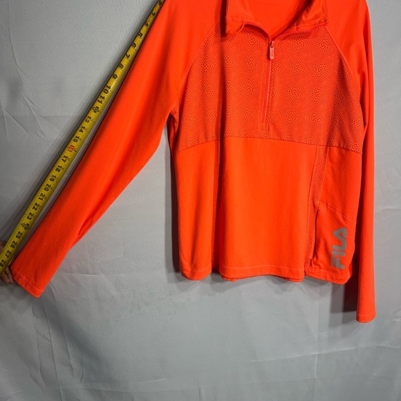FILA Orange Quarter-Zip Pullover size XL pre
Owned good condition - Picture 4 of 8